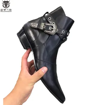 FR.LANCELOT 2018 sagtis vyrų batai natūralios odos juoda Pažymėjo Tne prabangių mados klasikinis šalies batų oficialų batai vyrai