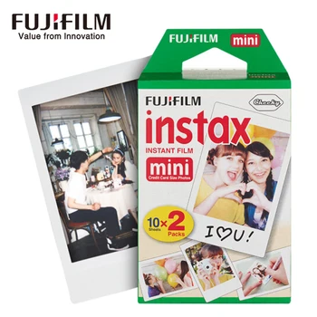 Fujifilm instax mini kino 60 lapų, baltas Kraštas 3 Colių pločio plėvelės Momentinių Kamera mini 8 9 7s 25 50s 90 Foto Knygą+Dovana