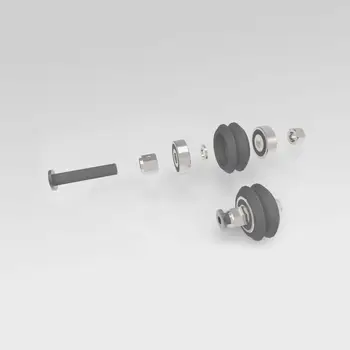 Funssor 10set Dual V Delrin Varantys rinkinys/set V Lizdas Linijinis Ekstruzijos 3D Spausdintuvu RepRap JAUTIS CNC staklių dalys
