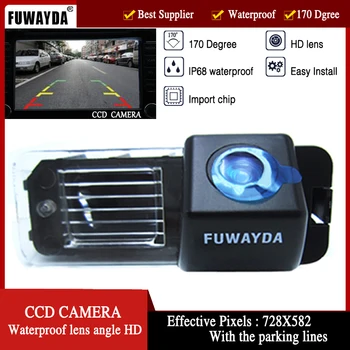 FUWAYDA CCD Automobilio Galinio vaizdo Atvirkštinio Atsarginės automobilių Stovėjimo aikštelė Saugos KAMERA, skirta VW Volkswagen Polo V (6R)/ Golf 6 VI/Passat CC
