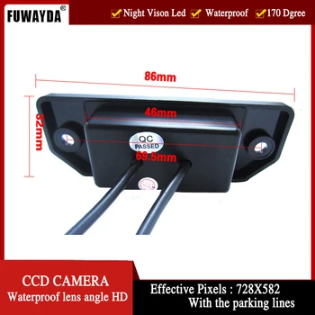 FUWAYDA Color CCD Automobilio Galinio vaizdo Kamera, skirta FORD FOCUS SEDANAS (3 Vagonai) Ford C-max