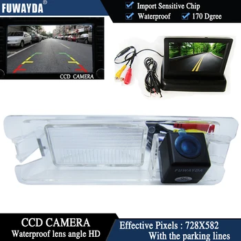 FUWAYDA Color CCD Chip Automobilio galinio vaizdo Kamera, 