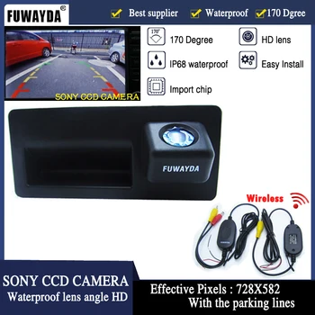 FUWAYDA LED Naktinio Matymo Rankena SONY HD Automobilio galinio vaizdo Kamera, Parkavimo Pagalbos sistema, Atbuline Kamera, Audi A4 A6 A8L S5 Q3 Q5