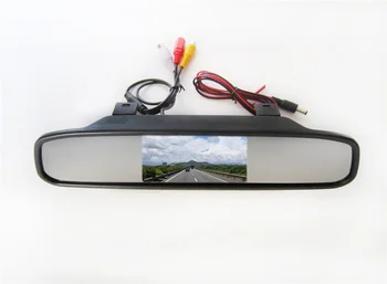 FUWAYDA Spalvos SONY CCD Chip Automobilio Galinio vaizdo Kamera, skirta BMW X1 X3 X5 X6 + 4,3 Colių galinio vaizdo Veidrodis Stebėti vandeniui