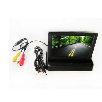 FUWAYDA stovėjimo Foldaway 4.3 colių TFT LCD ekranas stebėti automobilių DVD grotuvai, LCD monitorius, Automobilio galinio vaizdo Monitorius už Automobilį Atbuline kamera