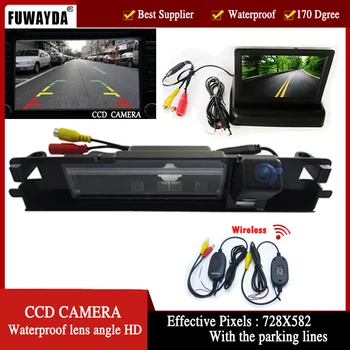 FUWAYDA WIFI Atbulinę Automobilio CCD galinio vaizdo kamera Atsargine Kamera su parkavimo linijas, sulankstomas stebėti Toyota Yaris 2006-2012