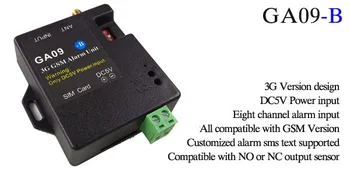 GA09-B Mini GSM apsaugos ir Signalizacijos Sistemos, su 3G ir GSM App kontrolės signalą, 8-channel