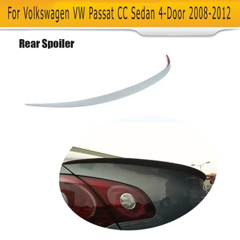 Galiniai Įkrovos Sparno Lūpų spoileris Už Volkswagen VW Passat CC Sedanas 4 Durų 2008 - 2012 m. V Stilius Užsakymą Spoileris, Pilka PU Unpainted