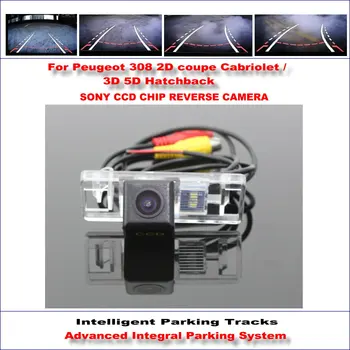Galinio vaizdo Kamera Skirta Peugeot 308 2D coupe Cabriolet /3D 5D Hečbekas / HD 860 * 576 Pikselių 580 TV Linijų Intelligent Stovėjimo Dainos