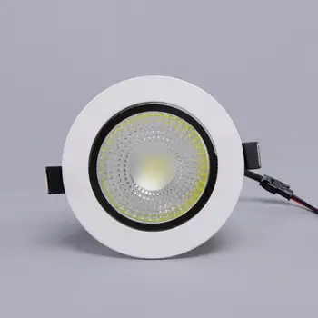 Gamyklos reklamos kaina Super Šviesus 9W 12W Pritemdomi LED Spot light Embedded COB led lubų žemyn lamp110V 220V Su LED Driver