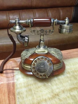 Gamyklos rotary direct dial telephone kodas retro senovinis telefono laidiniu telefonu gaunamus Europos