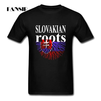 Geek, T-marškinėliai Vyrams, Balti trumpomis Rankovėmis Užsakymą Slovakų Šaknys Slovakijos Vėliava Vaikinai Drabužius Viršūnes Vyrų T-shirt