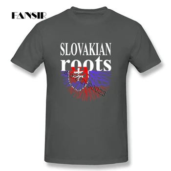 Geek, T-marškinėliai Vyrams, Balti trumpomis Rankovėmis Užsakymą Slovakų Šaknys Slovakijos Vėliava Vaikinai Drabužius Viršūnes Vyrų T-shirt