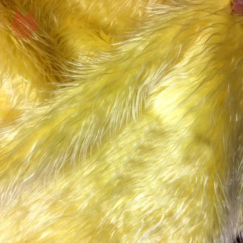 Geltona juoda balta ruda 5cm ilgio dirbtiniais kailiais audinys purus skendimas plaukų audinių medžiaga tela tejido žiemos nemokamas pristatymas SP4580
