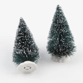 Geras ! 50 vnt Mini kalėdų eglutė Kalėdų Eglutė Mažas Pušies Medžio Apdaila Pateikti Darbalaukio Kalėdinė Dekoracija Navidad