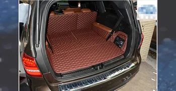 Geras kilimėliai! Pilnas komplektas kamieno kilimėliai Mercedes-Benz GL 320 350 X166 7seats-2013 patvarus linijinių krovinių įkrovos kilimai,Nemokamas pristatymas