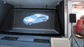 Geriausia Pardavimo!!1.524 m*3m 3d holografinio skaidri plėvelė/Galiniai Projektorius kinas/folija, ekrane lango parduotuvė reklama