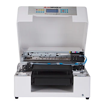 Geriausia pardavimo skaitmeninis flatbed 3d t-shirt spausdintuvas su 6 spalvų CMYKWW marškinėlius spausdinimo mašina