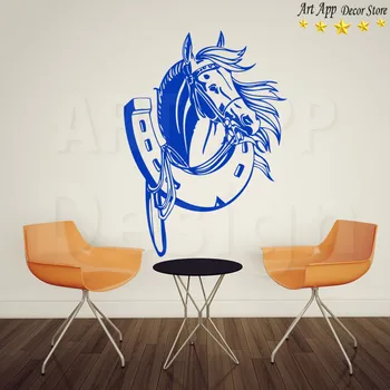Geros kokybės Meno naujo dizaino arklių namų dekoro vinilo gyvūnų siena lipdukas nuimamas pigus namo apdaila kambario lipdukai