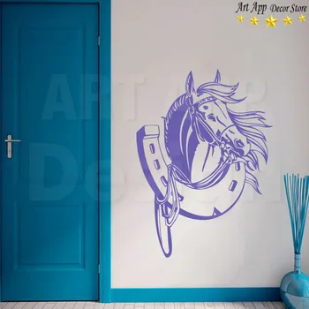 Geros kokybės Meno naujo dizaino arklių namų dekoro vinilo gyvūnų siena lipdukas nuimamas pigus namo apdaila kambario lipdukai