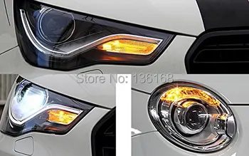 Gintaro Geltona 2vnt Klaidų PH24WY SPH24 12272 LED Lemputės dega Audi Cadillac, GMC,ir tt