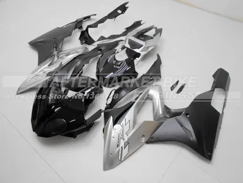 Gloss Black & Matinis Sidabro Mergelės ABS Plastiko S1000RR. m. 2016 Lauktuvės Kėbulo S1000RR 15 16 Motociklo Purvasargiai Rinkiniai