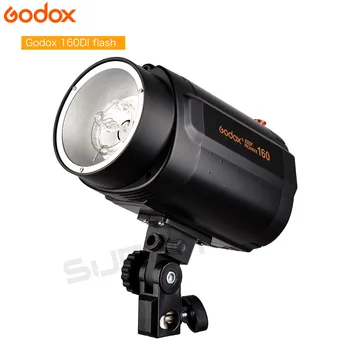GODOX 2x160Ws 110V/220V Fotografia Studija Šviesos Strobe Vaizdo Blykstė + Softbox + šviesos stovas + DC-04 Vaizdo Flash trigger