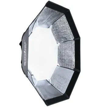 Godox Aštuonkampis 120cm Tinklelis Korio Softbox Bowens Mount Studija Strobe Flash Fotografijos studija prekių atspindėtos šviesos