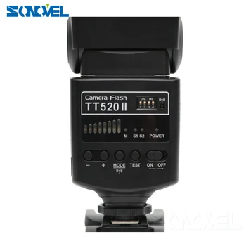 GODOX TT520II GN33 Flash Speedlite + Siųstuvas Canon EOS 1300D 800D 750D 760D 700D 650D 100D 80D 77D 60Da 5Ds Flash