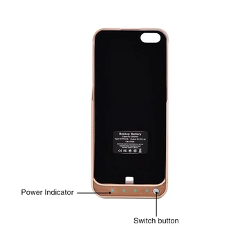GOLDFOX 4200mAh Išorinę Bateriją, Skirta iPhone 5 5s SE Telefonas, Įkroviklis, Atsarginės Atveju Pagalbos Telefono Bateria Baterijos Kroviklis Padengti