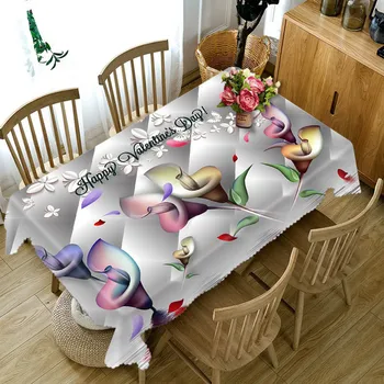 Gražios gėlės 3D Staltiesė Aukštos Kokybės morden staltiesė Restoranų namus Nemokamas Pristatymas