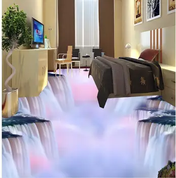 Grindų tapetai, 3d vonios 3D sienų freskomis, tapetai, grindų Pasirinktinius Nuotraukų lipnios 3D grindų Namų Puošybai
