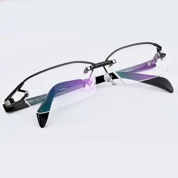 Gryno Titano Pusė Ratlankio akinių rėmeliai unikalus Vyrai dizaineris Akiniai kombinezonas skaitymo aišku, akiniai, optinė prescpriton akiniai gafas