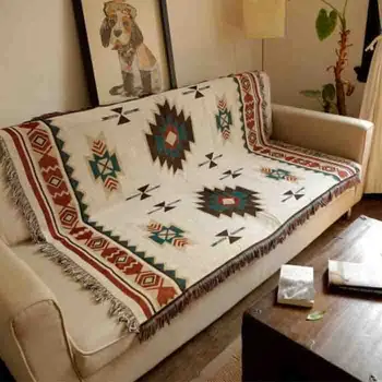 Grynos medvilnės skalbiniai Retro nostalgija kiliminė danga plona antklodė tie dažai Indijos stiliaus, antklodė, lovos padengti gyvenimo kambario, miegamasis Veltinio gobelenas