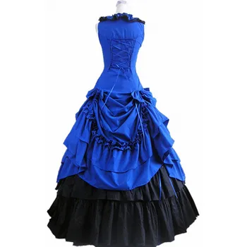 (GT004) Halloween Kostiumai Moterims Suaugusiųjų Pietinėje Viktorijos Suknelė Kamuolys Suknelė Gothic Lolita Dress Plius Dydis Individualų
