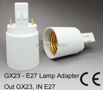 GX23 į E27 lempa adapteris turėtojas lizdas konverteris LED Apšvietimo Reikmenys