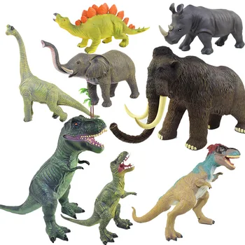 Gyvūnų Modelio Žaislinių figūrėlių, Raganosių, Dramblių Dinozauro Tyrannosaurus Mokymosi Švietimo Žaislai Vaikams Dovanų