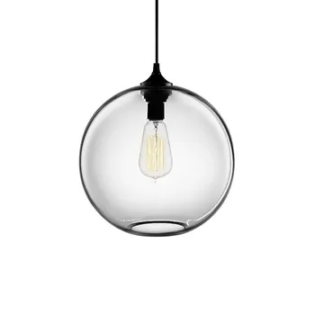 GZMJ Pramonės Retro LED Pakabukas Šviesos Stiklo Pakabukas Lempos Laikiklis Loft Bar Lempos, lempų gaubtų, Šviesos, Namų Dekoro Įrenginiai Abajur Lempos