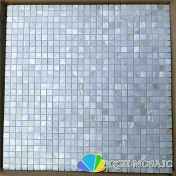 Gėlo vandens apvalkalo motina perlų mozaikos plytelių virtuvės backsplash ir vonios kambarys balta spalva 11 kvadratinių pėdų/daug 10x10chip dydis