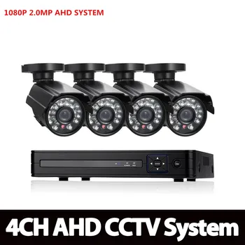 HAINAUT 4CH 1080N HDMI 1080P DVR 2.0 MPP HD Lauko Saugumo HAINAUT kamerų Sistema 4 Kanalų Stebėjimo kamerų DVR Rinkinys HAINAUT Fotoaparato Rinkinys