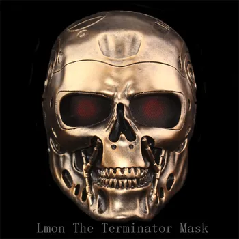 HalloweenTerminator Kaukė Pilna Veido Airsoft Kaukė Dėl Išlikimo CS Wargame Lauko žaidimas Cosplay Terminatoriaus Filmą Karinės Armijos kaukė