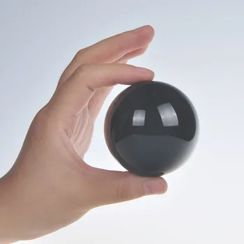 H&D Black Crystal Ball 60mm Stiklo Srityje Ekranas Fotografija, Dekoro Kamuolys su Crystal Stovėti Namų Vestuvių Biuro Apdailos