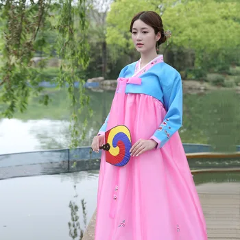 Hanfu Kostiumas Korėjiečių Tradicija Moterų Hanbok Moterų Nacionalinės Drabužius Ilgomis Rankovėmis Moteriška Korėjos Senovės Etape Kostiumas