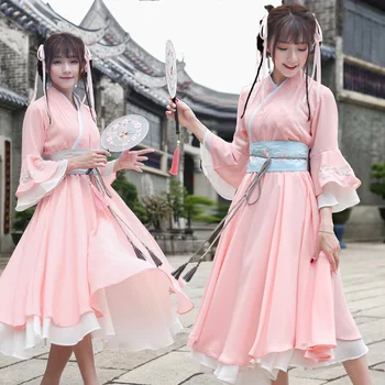 Hanfu nacionalinių kostiumų Senovės Kinų Cosplay Kostiumų Senovės Kinų mergina Hanfu Drabužius Lady Kantono Tradicinių Etape Suknelė