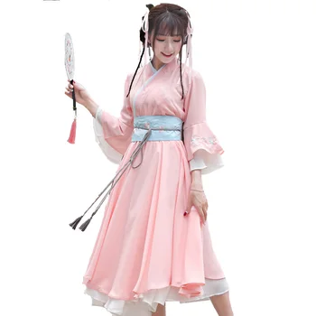 Hanfu nacionalinių kostiumų Senovės Kinų Cosplay Kostiumų Senovės Kinų mergina Hanfu Drabužius Lady Kantono Tradicinių Etape Suknelė