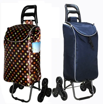 Hanli šešių varantys laipiojimo krepšelį nešiojamas sulankstomas pirkinių krepšelį vežimėlio, automobilio vairuotojas pull rod