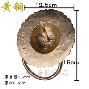 [Haotian vegetaras] Senovinių Durų cimbolai 12,5 cm / gyvūnų galvos, durų knocker / Lionhead rankena STV-058