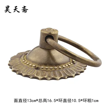 [Haotian vegetaras] Senovinių Durų cimbolai 13cm / Kinų senovinių durų knocker durų rankena parduotuvė pirmasis klasikinės traukite žiedas