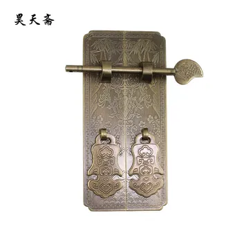 [Haotian vegetaras] senovinių Kinų kabineto spintos garderobą vario rankena HTC-276 