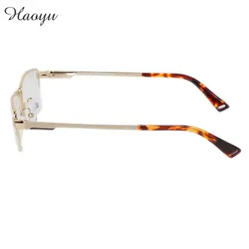 Haoyu Ultra light vyrų pusę kadro gryno titano prabangių akinių rėmeliai Optinis trumparegystė skaitymo akiniai stiklo rėmo TG1093